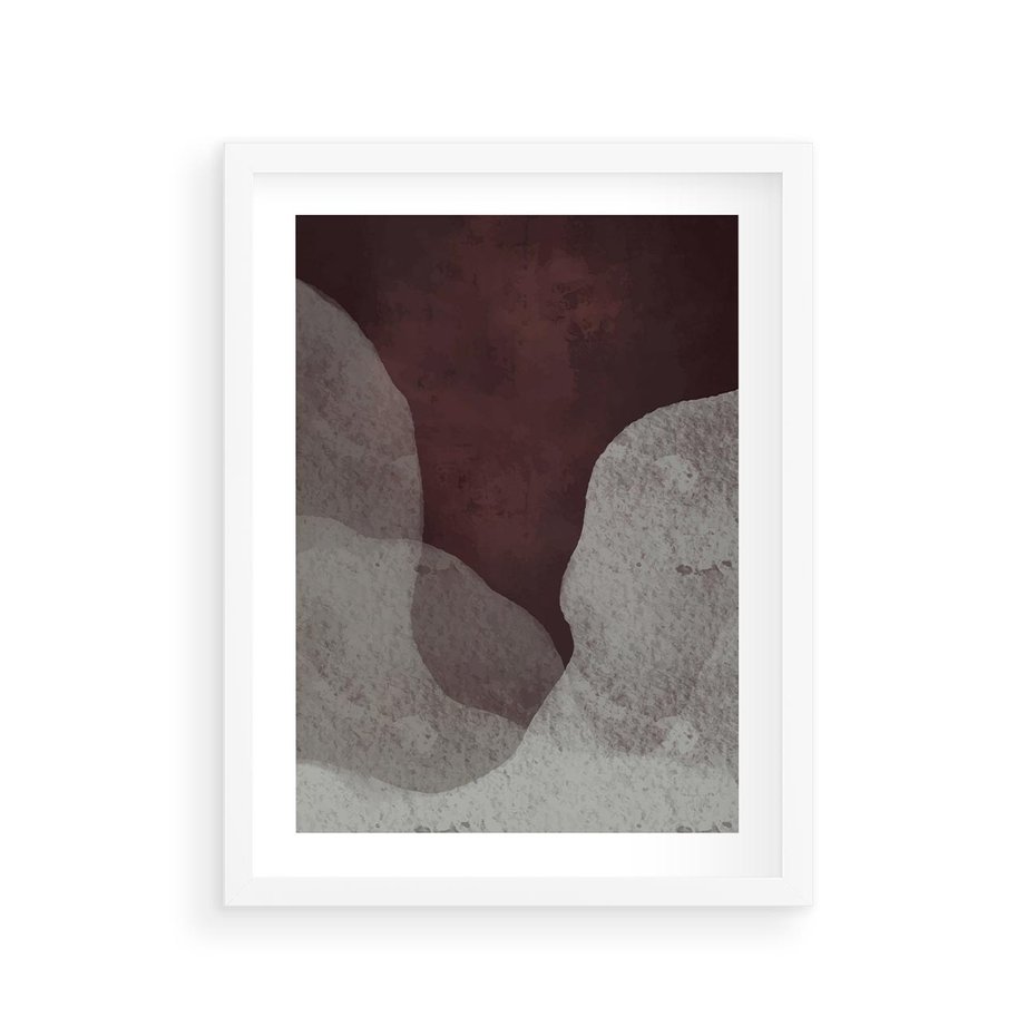 Plakat w ramie 30x40 - Zaklęte Zaburzenia - mroczny plakat, nowoczesne wnętrza - rama biała