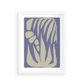Plakat w ramie 30x40 - Kształty Niewidzialnych Granic - abstrakcyjna sztuka, skandynawski styl - rama biała
