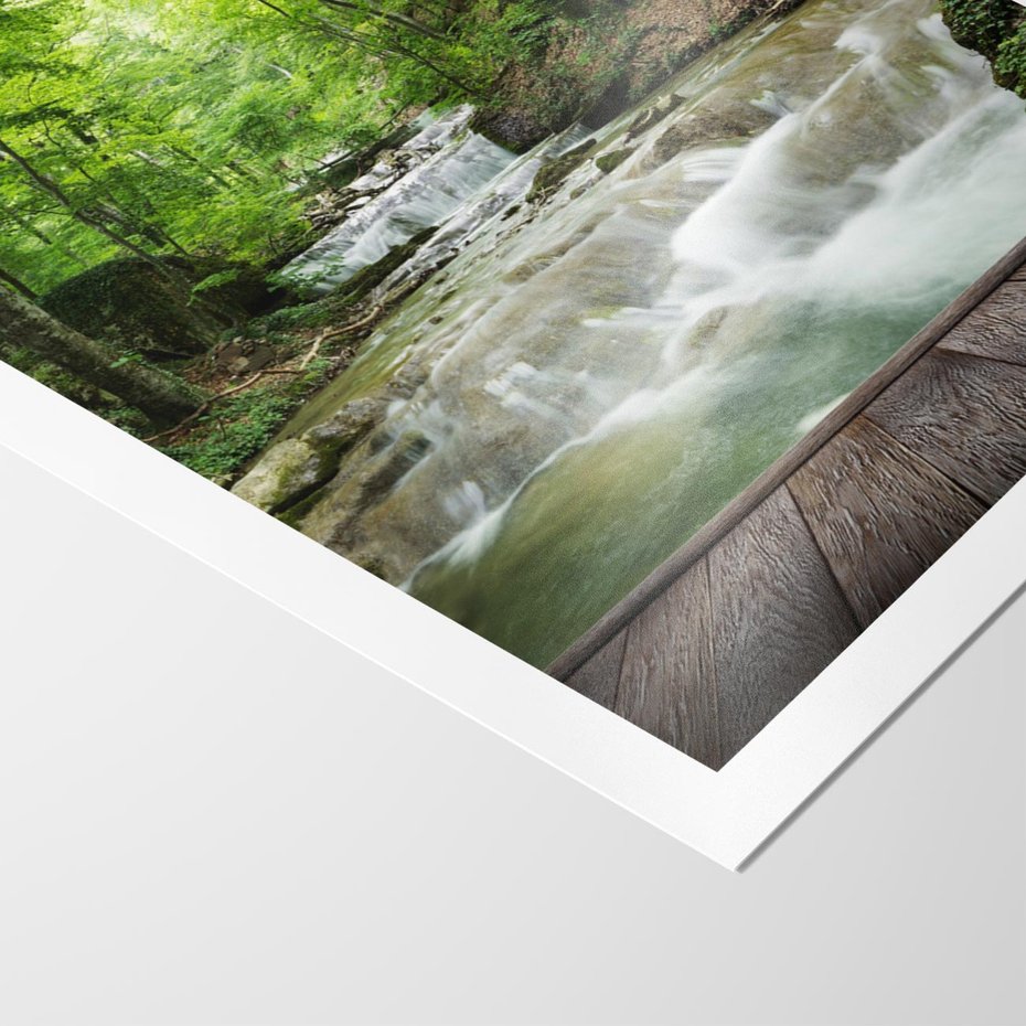 Plakat bez ramy 21x30 - Plączący się strumień - rzeka, strumień