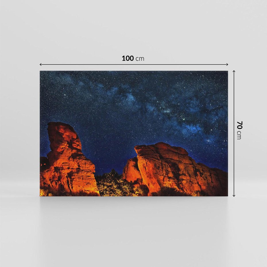 Obraz na płótnie 100x70 - Podróż przez kosmiczne gwiazdy - gwiazdy, kosmos