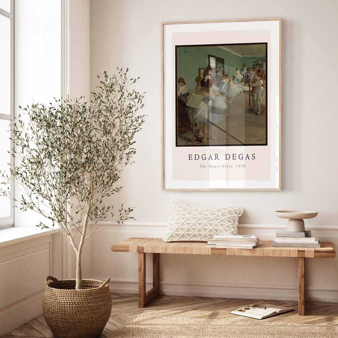 Plakat w ramie 40x50 - Elegancja Baletu - Edgar Degas, reprodukcja obrazu - rama drewno