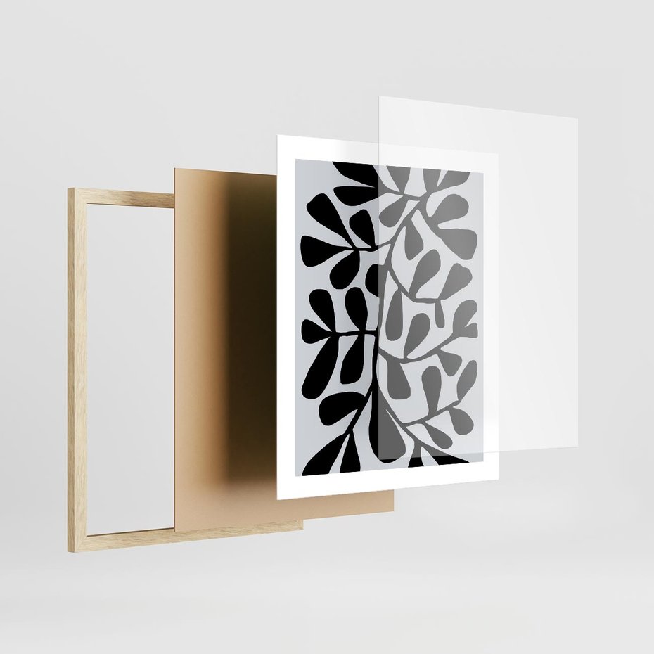 Plakat w ramie 40x50 - Echa Wyobraźni - matisse, sztuka nowoczesna - rama drewno