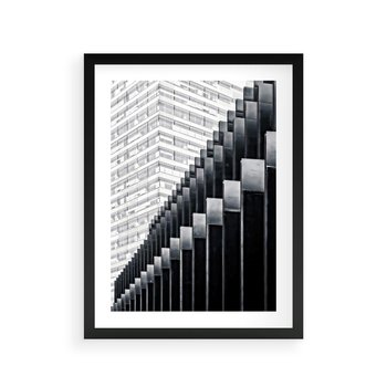 Plakat w ramie 40x50 - Architektura Stopniowa - architektura, budynki - rama czarna