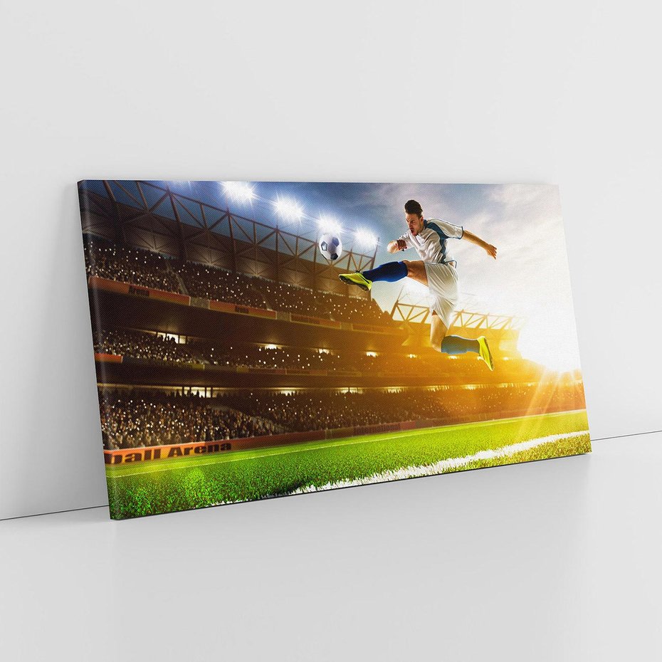 Obraz na płótnie 140x70 - Pasja Sportu - stadion, piłka nożna