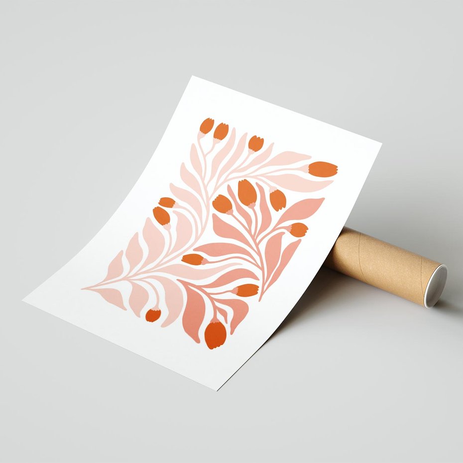 Plakat bez ramy 50x70 - Nieskrępowane wyobraźnie kolorów - kwiaty, pastelowe kolory