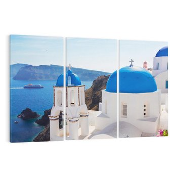 Obraz na płótnie 120x80 - Perspektywa na Santorini - Santorini, perspektywa