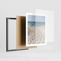 Plakat w ramie 40x50 - Harmonia plażowego morza - plaża, morze - rama czarna