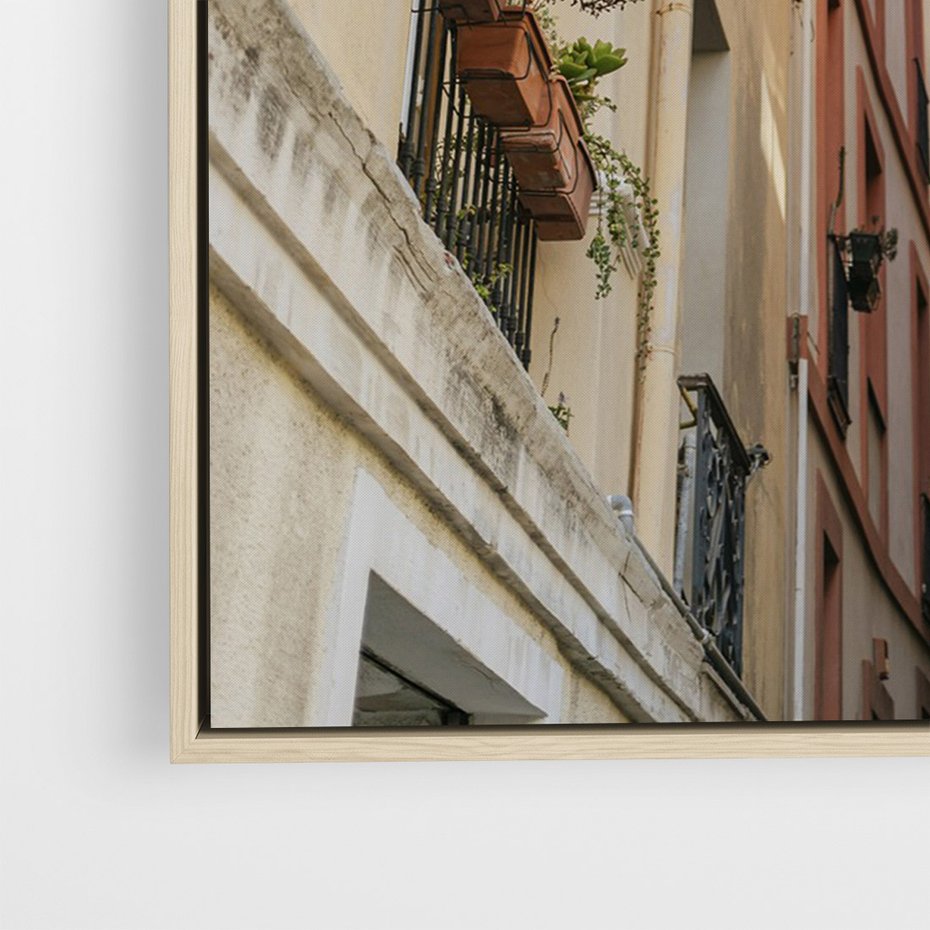 Obraz w ramie 50x70 - Włoskie uroki - włoskie, uliczki - rama drewno
