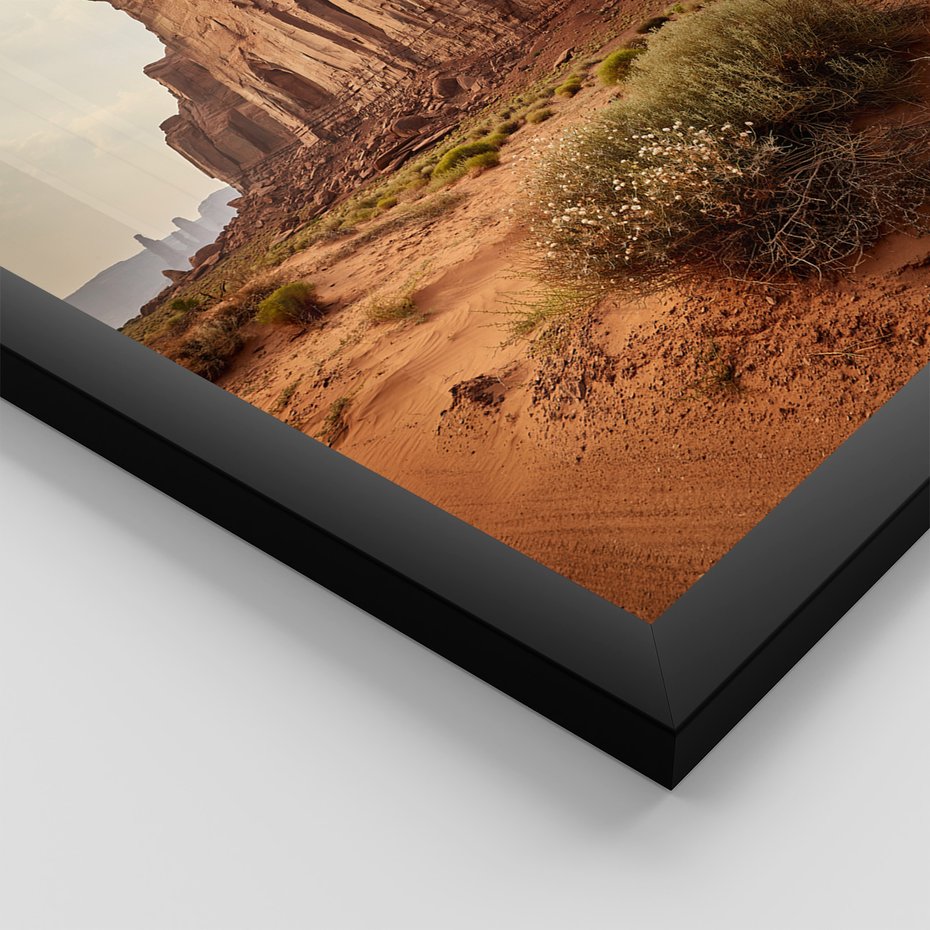 Zestaw obrazy w ramie 40x50 galeria - Kanion, widok, pustynia, USA - rama czarna