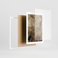 Plakat w ramie 30x40 - Słoje Natury - słoje drzewa, pieńdrzewa - rama biała