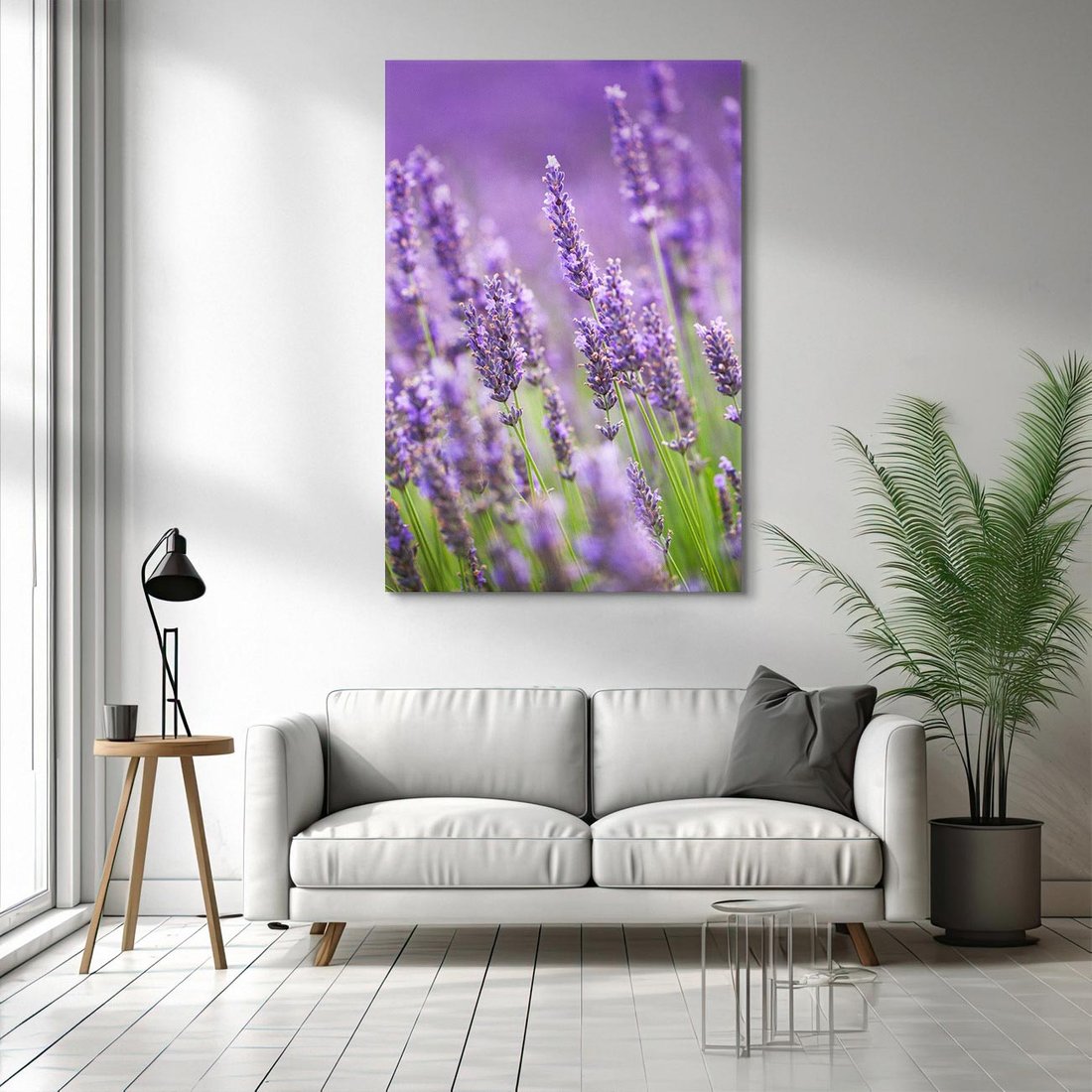 Obraz na płótnie 70x100 - Urok lawendy - lawenda, kwiaty