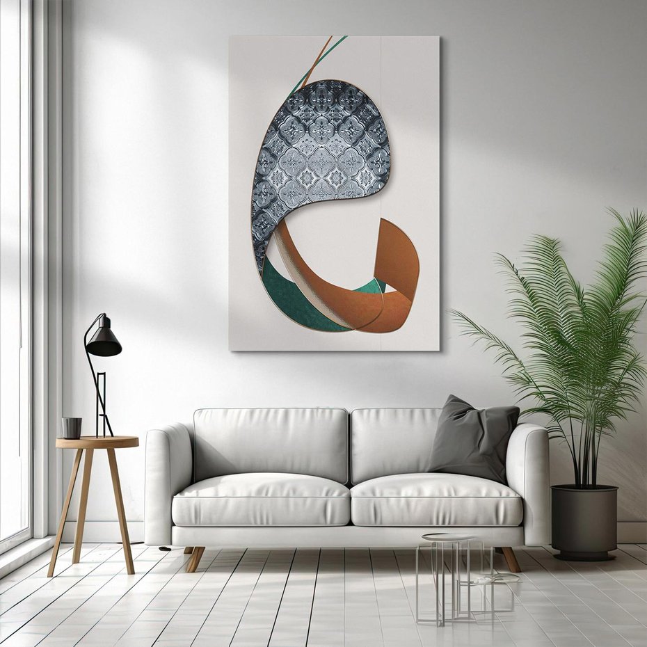 Obraz na płótnie 50x70 - Abstrakcyjne Światy Geometrii - nowoczesny, geometryczny