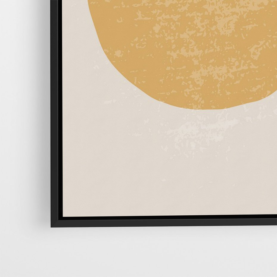 Obraz w ramie 50x70 - Boho Światło - abstrakcyjna sztuka, boho kształty - rama czarna