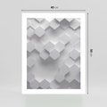 Plakat bez ramy 40x50 - Kreatywna Forma - geometryczny, 3D