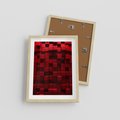 Plakat w ramie 30x40 - Geometryczne 3D: wizja przestrzeni - geometryczne, 3D - rama drewno