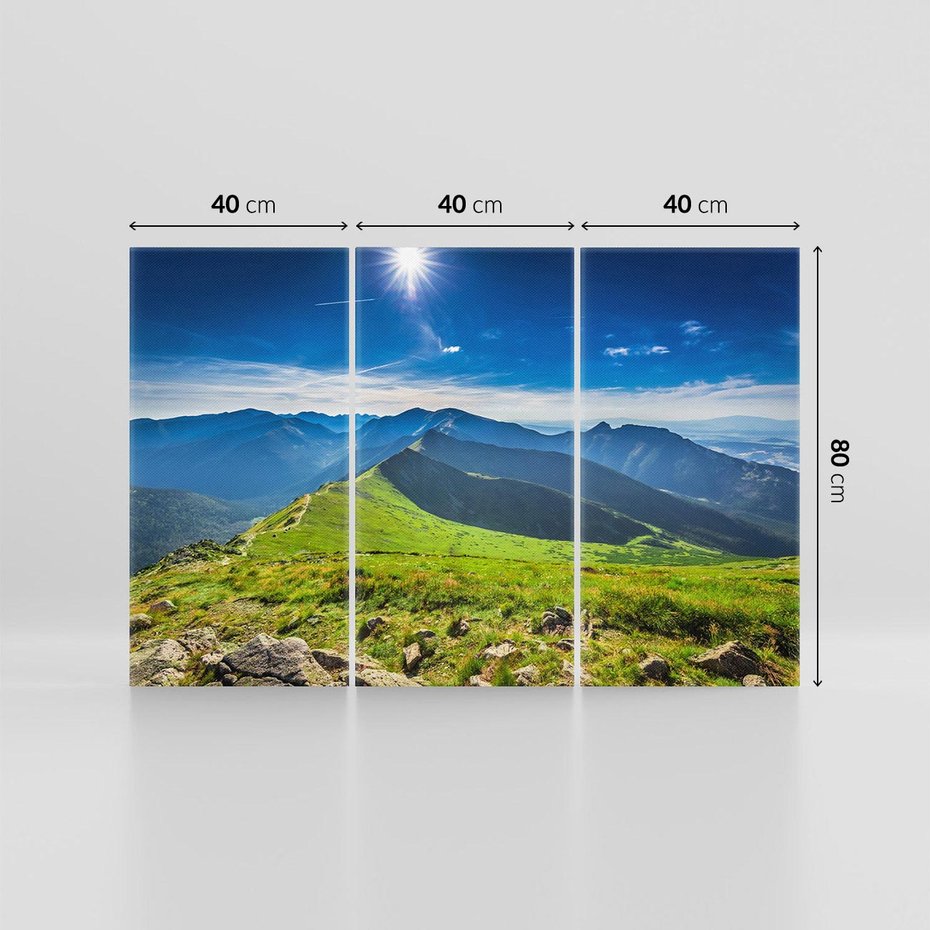 Obraz na płótnie 120x80 - Górska majestatyczność - tatry, góry