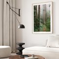 Plakat w ramie 50x70 - Mgliste Marzenia - artystyczna fotografia, las - rama drewno