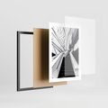 Plakat w ramie 30x40 - Współczesne Kształty - architektura, nowoczesne formy - rama czarna