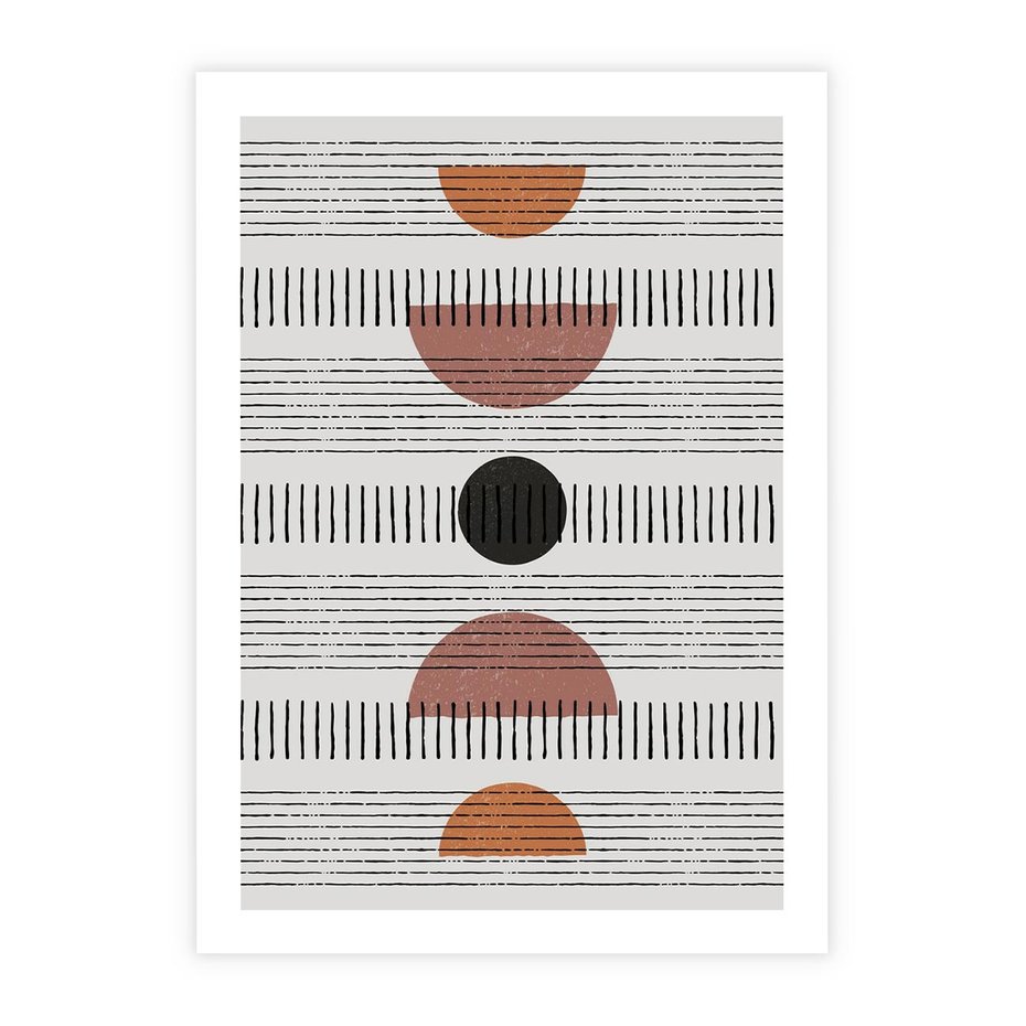 Plakat bez ramy 30x40 - Plakat w Stylu Abstrakcji - geometryczna grafika, plakat