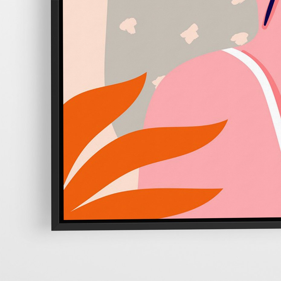 Obraz w ramie 50x70 - Kobieca Esencja - nowoczesny plakat, styl retro - rama czarna