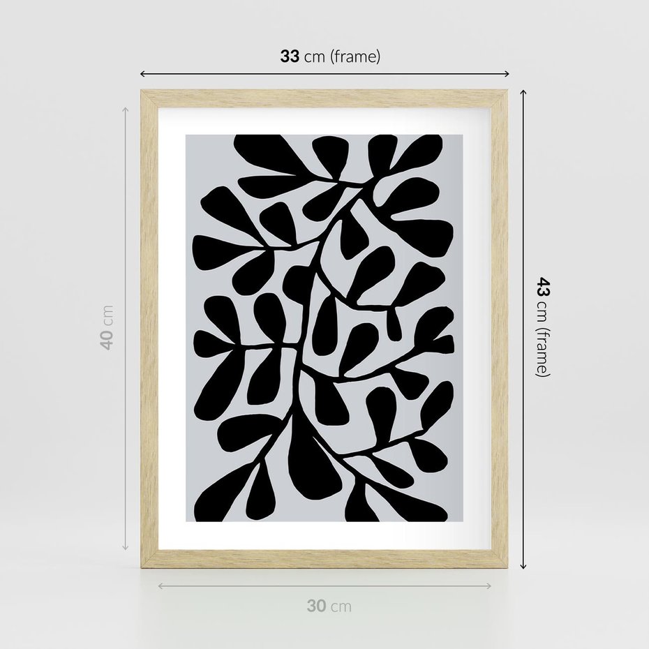 Plakat w ramie 30x40 - Echa Wyobraźni - matisse, sztuka nowoczesna - rama drewno