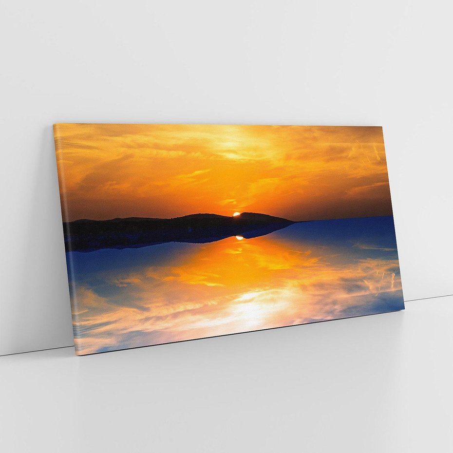 Obraz na płótnie 120x60 - Zachód słońca nad oceanem - zachód słońca,