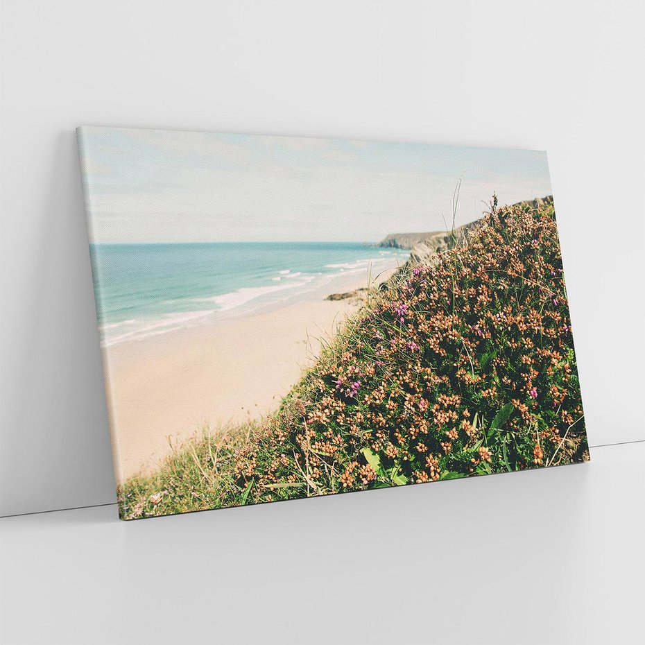 Obraz na płótnie 120x80 - Perspektywa Klifu - fotografia, ocean