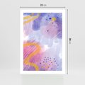 Plakat bez ramy 21x30 - Migotliwe Wnętrza Kształtów - abstrakcyjny plakat, pastelowe kolory