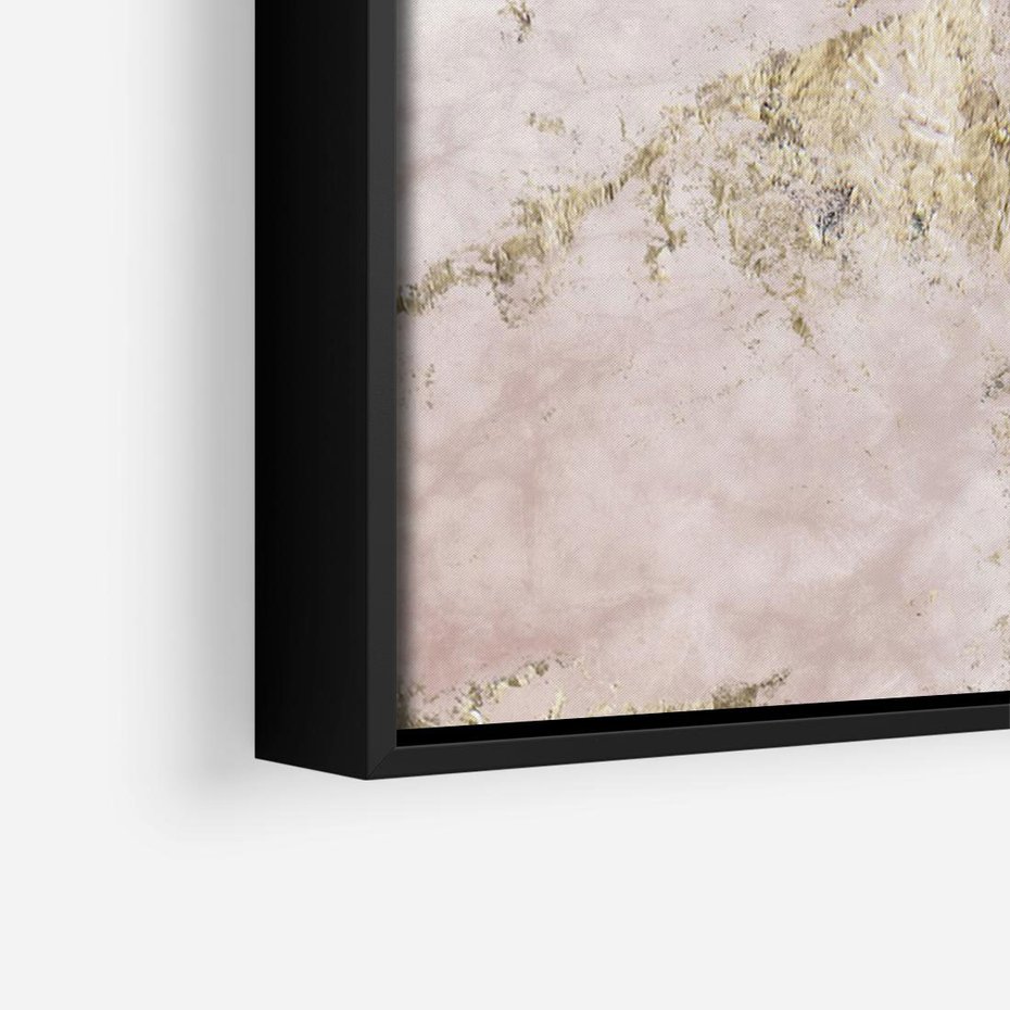 Obraz w ramie 100x70 - Piękno w Szczegółach - marmur, złoto - rama czarna