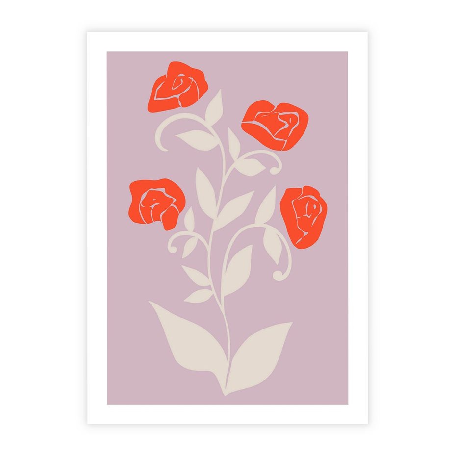 Plakat bez ramy 30x40 - Migotliwe Widzenie Kwiatów - nowoczesny plakat, roślinne motywy