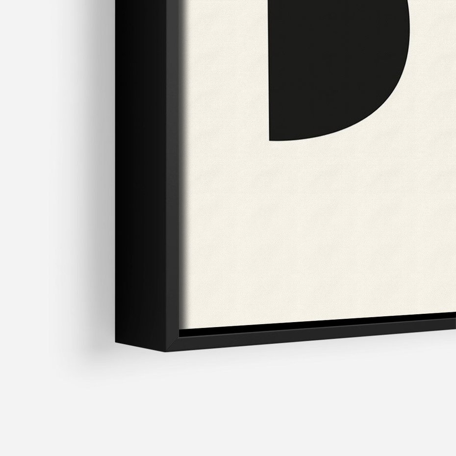 Obraz w ramie 50x70 - Rozświetlony Cień - abstrakcyjna sztuka, geometria - rama czarna