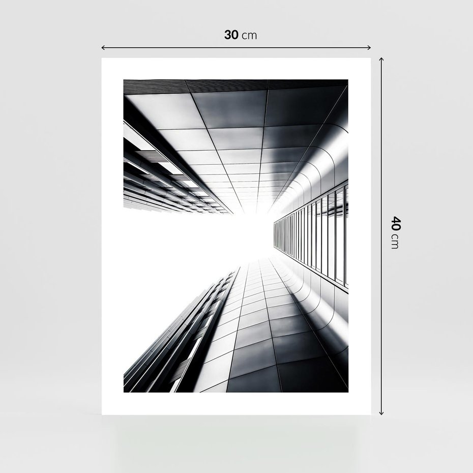 Plakat bez ramy 30x40 - Architektura o Prostych Formach - architektura, proste formy