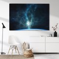 Obraz na płótnie 100x70 - Wędrówka przez galaktyki - ziemia, kosmos