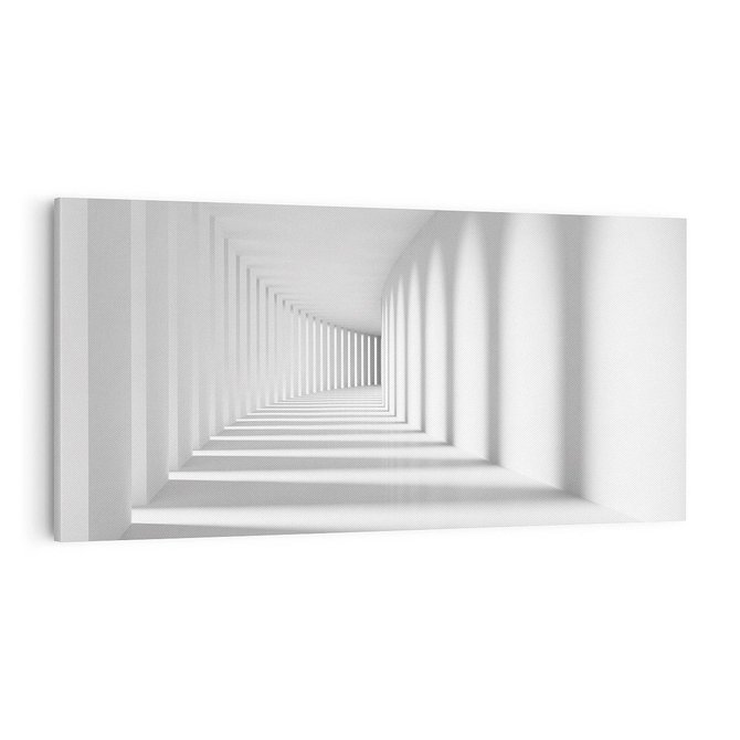 Obraz na płótnie 100x50 - Abstrakcyjny tunel: Podróż w inną przestrzeń - 3D, abstrakcja