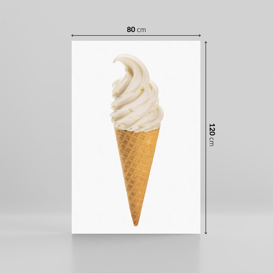 Obraz na płótnie 80x120 - Rozkoszna Chłodząca Radość - lody, lód