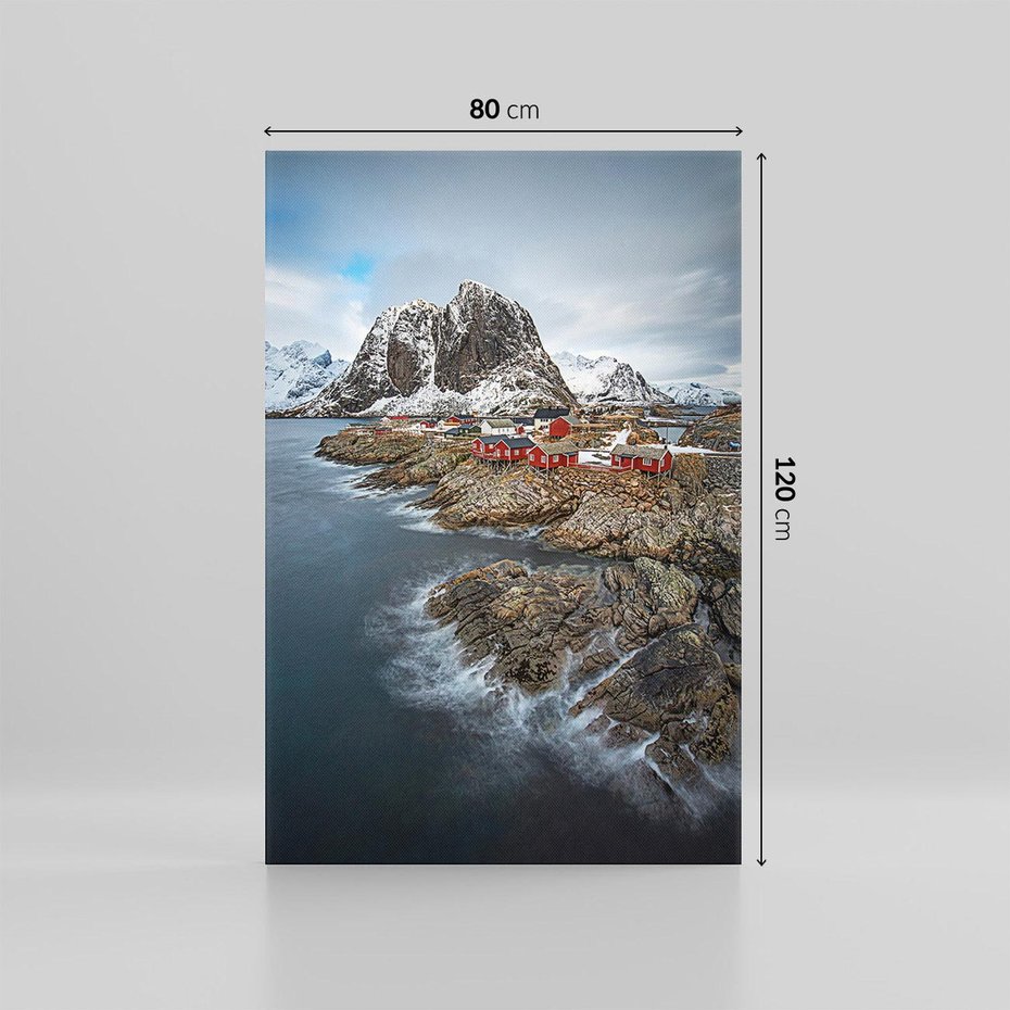 Obraz na płótnie 80x120 - Skandynawia - górska odsłona - Skandynawia, góry