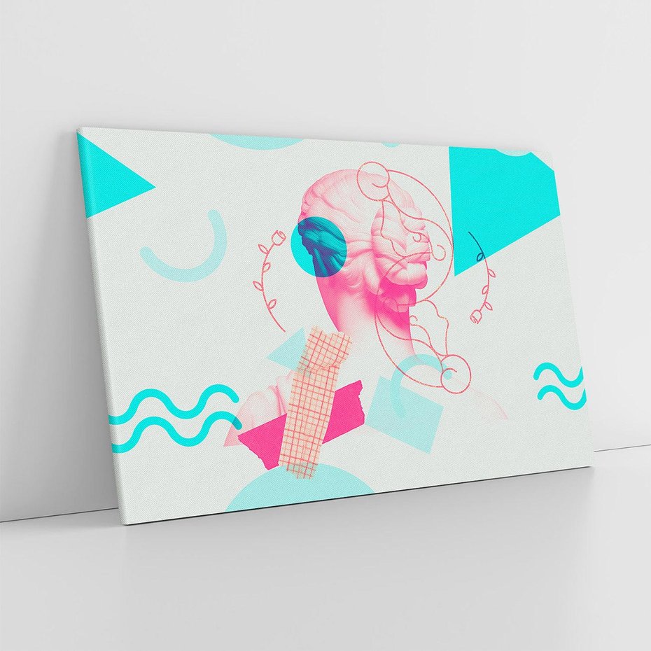 Obraz na płótnie 100x70 - Sztuka w Różach - nowoczesna sztuka, kolaż ze zdjęć