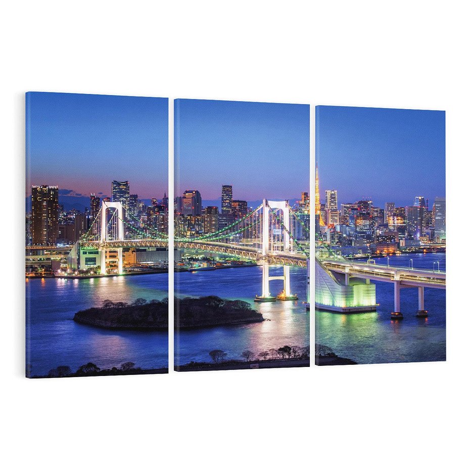 Obraz na płótnie 120x80 - Spotkanie Tradycji i Nowoczesności - Tokio, Japonia