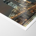 Plakat bez ramy 50x70 - Miasto rozświetlone nocnym blaskiem - miasto, nocą