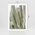 Plakat bez ramy 21x30 - Duże Kaktusy w Pejzażu - kaktus, duże kaktusy na pustyni