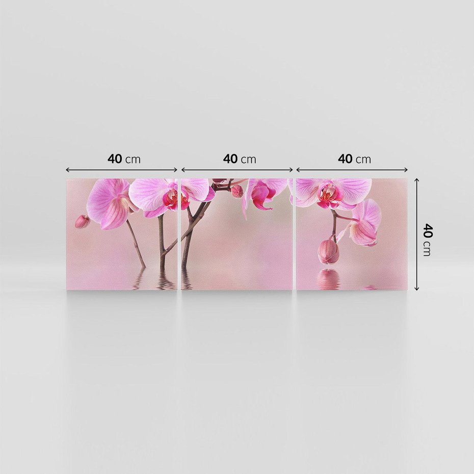 Obraz na płótnie 120x40 - Relaksacyjne spa w otoczeniu storczyka - spa, storczyk