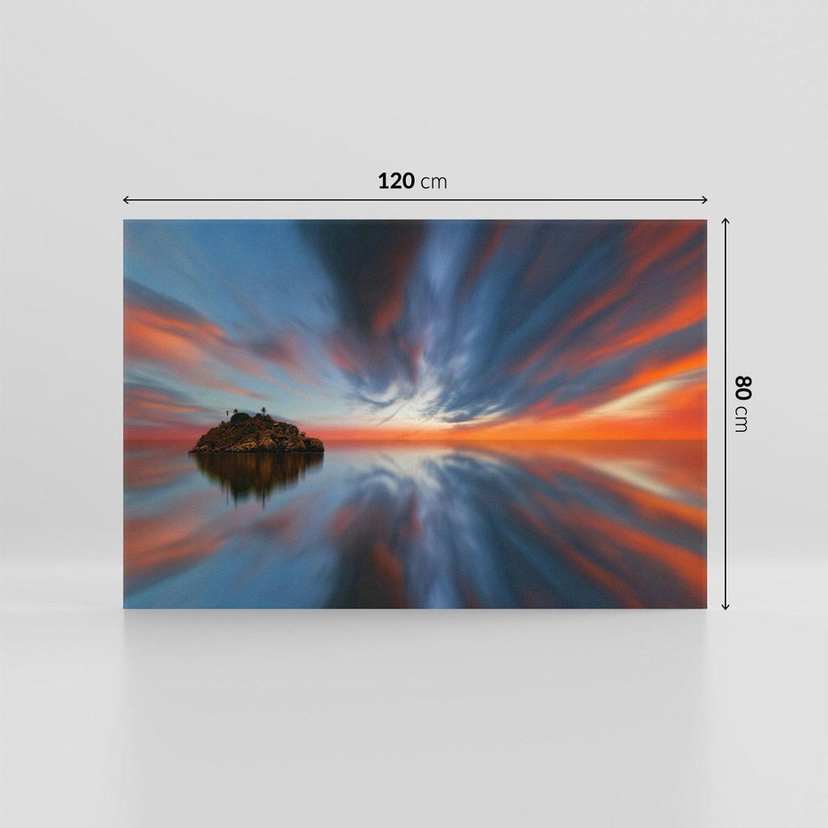 Obraz na płótnie 120x80 - Love - Sercem Do Ciebie - morze, woda