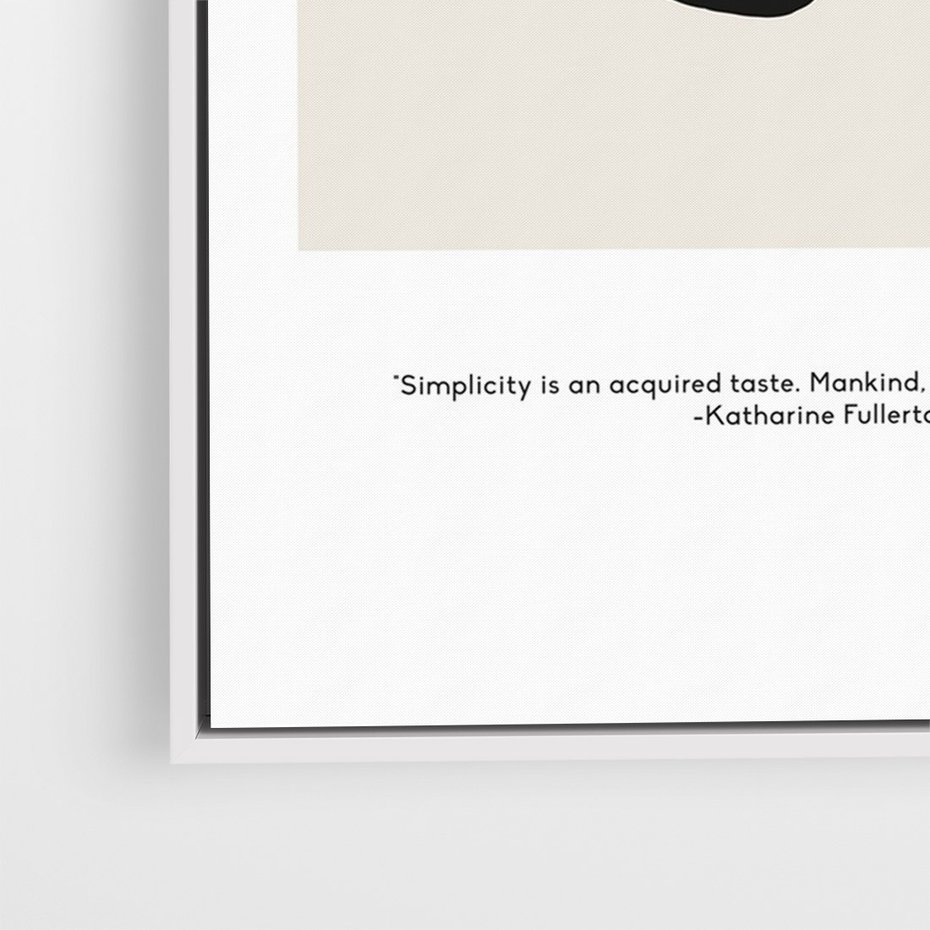 Obraz w ramie 80x120 - Prostota w kształcie - abstrakcja, maźnięcie farbą - rama biała