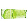 Obraz na płótnie 90x30 - Soczyste limonki - limonki, owoce