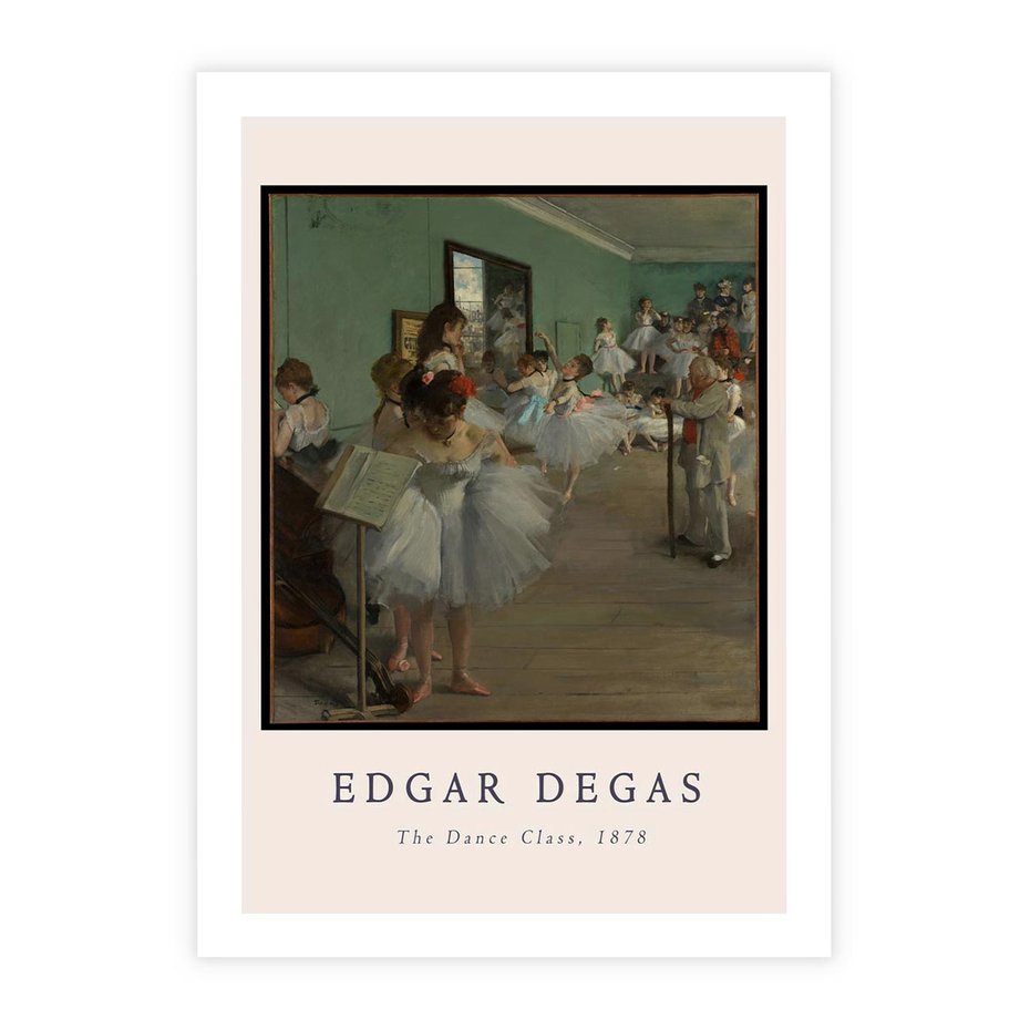 Plakat bez ramy 21x30 - Elegancja Baletu - Edgar Degas, reprodukcja obrazu
