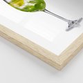 Plakat w ramie 50x70 - Limonkowy drink w letnim stylu - drink, limonka - rama drewno