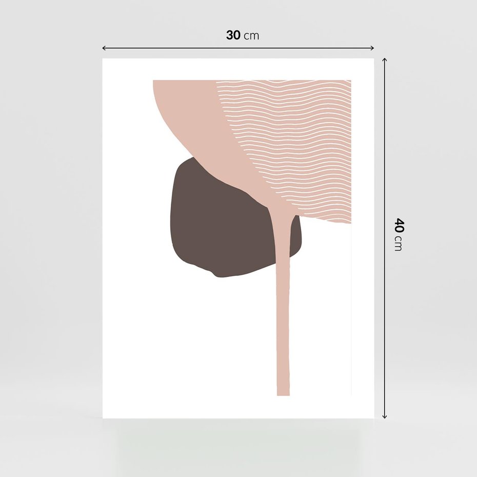 Plakat bez ramy 30x40 - Wibracje Odbić Plam - abstrakcyjny obraz, rozlewające się plamy