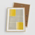 Plakat w ramie 50x70 - Geometria w Ruchu - geometria, proste linie - rama drewno