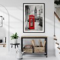 Plakat bez ramy 50x70 - Kontrastująca Budka w Londynie - Londyn, budka