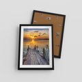 Plakat w ramie 30x40 - Magia zachodu słońca - zachód, słońca - rama czarna